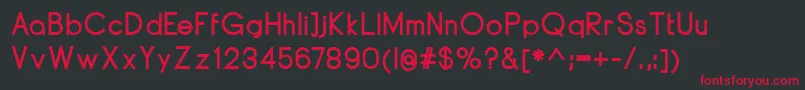 DyelineBold Font – Red Fonts on Black Background