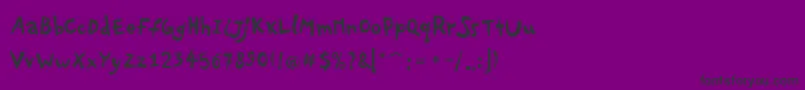 PfplayskoolproRegular Font – Black Fonts on Purple Background