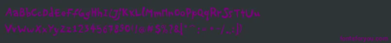 fuente PfplayskoolproRegular – Fuentes Moradas Sobre Fondo Negro