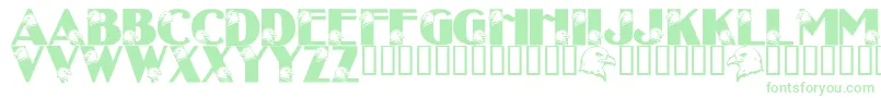 LmsEagleEyed Font – Green Fonts on White Background