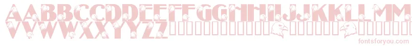 LmsEagleEyed Font – Pink Fonts on White Background