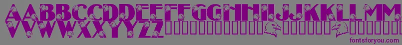 LmsEagleEyed Font – Purple Fonts on Gray Background