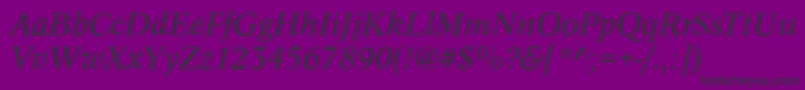fuente ConceptItalic – Fuentes Negras Sobre Fondo Morado
