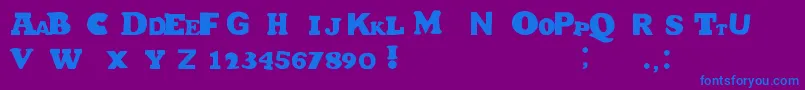 Más sobre la fuente HetJaWoord fuente HetJaWoord – Fuentes Azules Sobre Fondo Morado