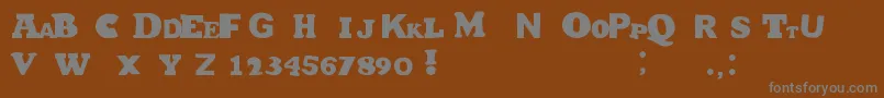 HetJaWoord Font – Gray Fonts on Brown Background