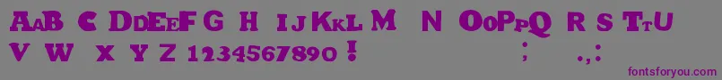 HetJaWoord Font – Purple Fonts on Gray Background