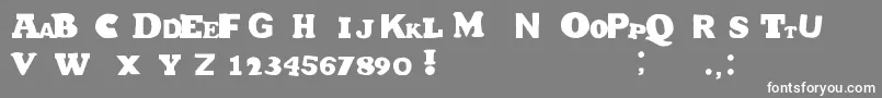 HetJaWoord Font – White Fonts on Gray Background