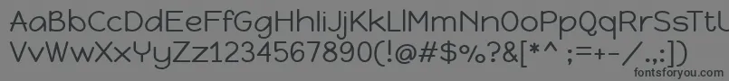 HappymonkeyRegular Font – Black Fonts on Gray Background