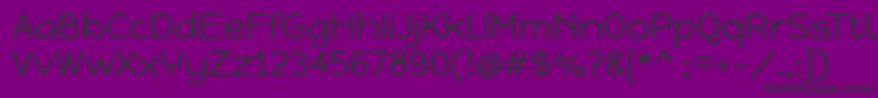 フォントHappymonkeyRegular – 紫の背景に黒い文字