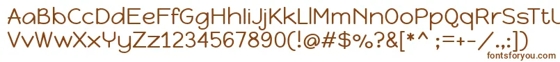 HappymonkeyRegular Font – Brown Fonts on White Background