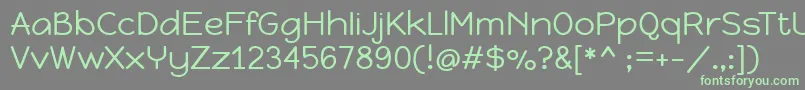 HappymonkeyRegular Font – Green Fonts on Gray Background