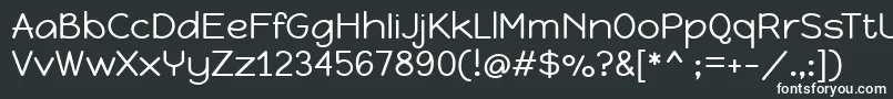 HappymonkeyRegular Font – White Fonts on Black Background