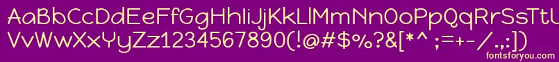 HappymonkeyRegular Font – Yellow Fonts on Purple Background