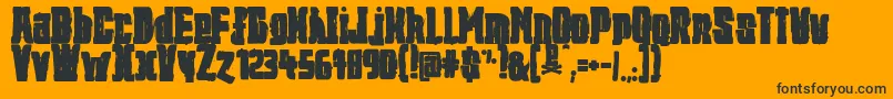 JРІrРІmiah Font – Black Fonts on Orange Background