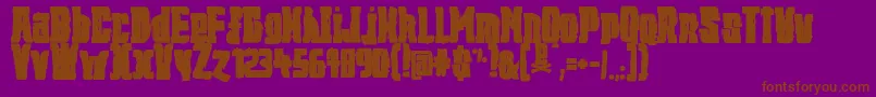 JРІrРІmiah-fontti – ruskeat fontit violetilla taustalla