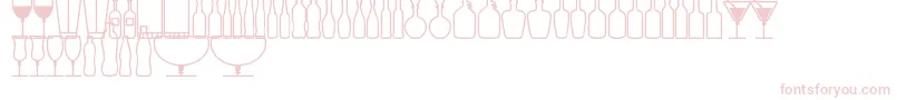 GlassAndBottlesSt Font – Pink Fonts on White Background
