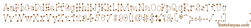 GagooByKreativfont.Com Font – Brown Fonts on White Background