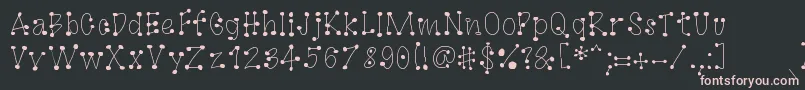 GagooByKreativfont.Com Font – Pink Fonts on Black Background