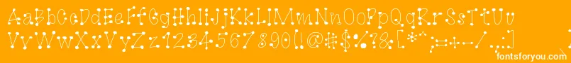 GagooByKreativfont.Com Font – White Fonts on Orange Background