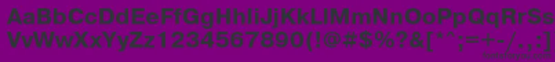 PragmaticawincttBold-Schriftart – Schwarze Schriften auf violettem Hintergrund