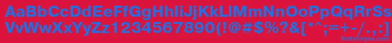 PragmaticawincttBold Font – Blue Fonts on Red Background