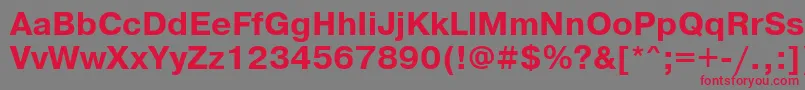 Шрифт PragmaticawincttBold – красные шрифты на сером фоне