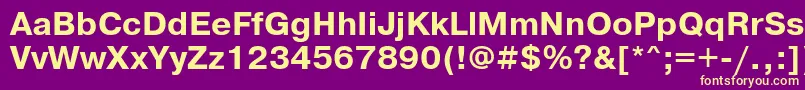 PragmaticawincttBold Font – Yellow Fonts on Purple Background