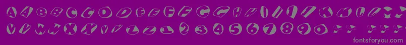 fuente Eaglekonfetti – Fuentes Grises Sobre Fondo Morado