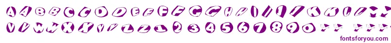 Eaglekonfetti Font – Purple Fonts on White Background