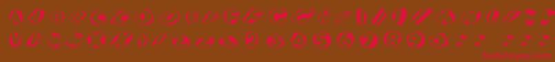 Eaglekonfetti Font – Red Fonts on Brown Background