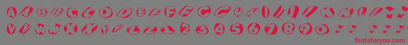Eaglekonfetti Font – Red Fonts on Gray Background