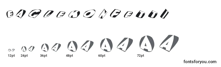 Eaglekonfetti Font Sizes