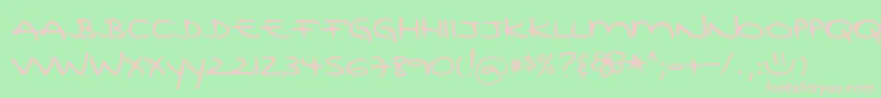 fuente DjbRubiasTinyPrint – Fuentes Rosadas Sobre Fondo Verde