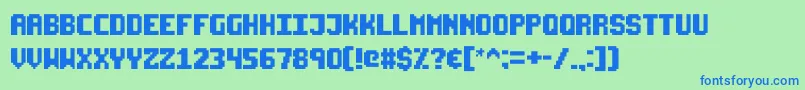 Starseedpro Font – Blue Fonts on Green Background