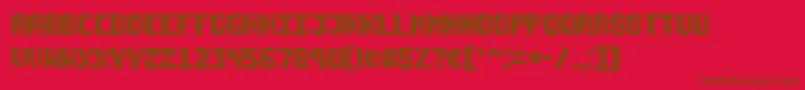Starseedpro Font – Brown Fonts on Red Background