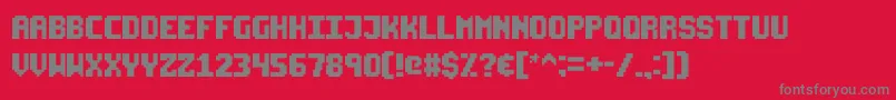 Starseedpro Font – Gray Fonts on Red Background