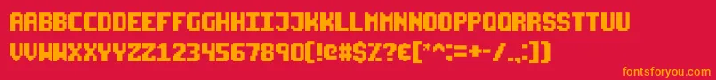 Starseedpro Font – Orange Fonts on Red Background