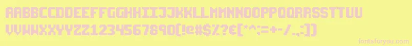 Starseedpro Font – Pink Fonts on Yellow Background