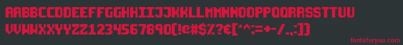 Starseedpro Font – Red Fonts on Black Background