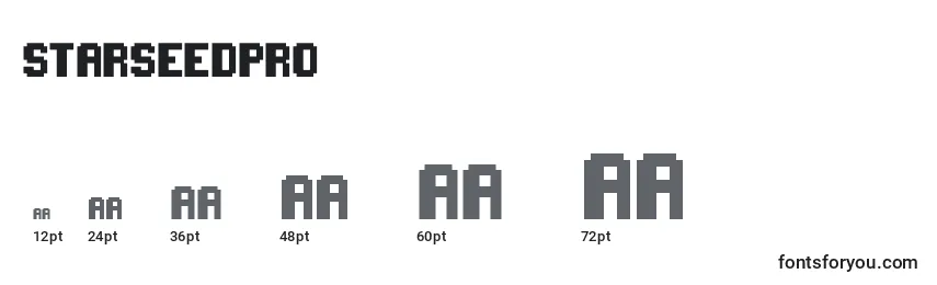 Starseedpro (93665) Font Sizes