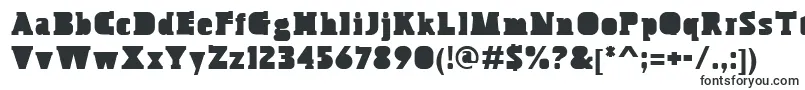 BoskoBlock-fontti – jyrkät fontit