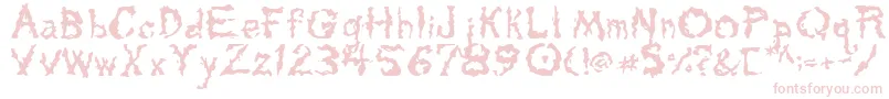 Tar Font – Pink Fonts on White Background