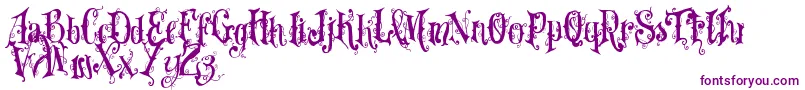 Vtksdearlove-Schriftart – Violette Schriften auf weißem Hintergrund