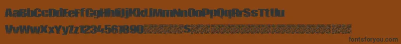 Piratezombie Font – Black Fonts on Brown Background