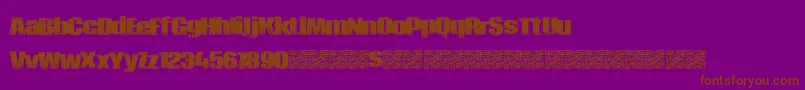 Piratezombie Font – Brown Fonts on Purple Background