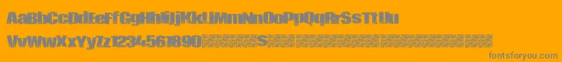 fuente Piratezombie – Fuentes Grises Sobre Fondo Naranja