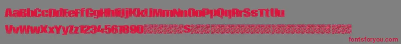 Шрифт Piratezombie – красные шрифты на сером фоне