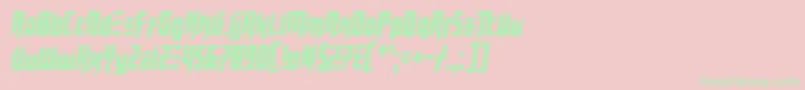 WeUsedToBeFriends Font – Green Fonts on Pink Background