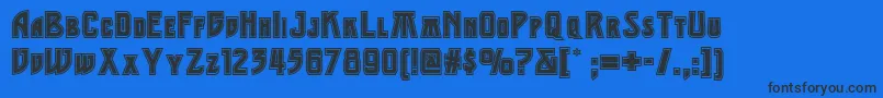 Middleearthnf Font – Black Fonts on Blue Background