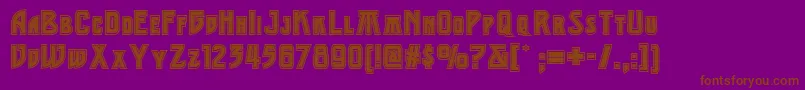 Middleearthnf Font – Brown Fonts on Purple Background